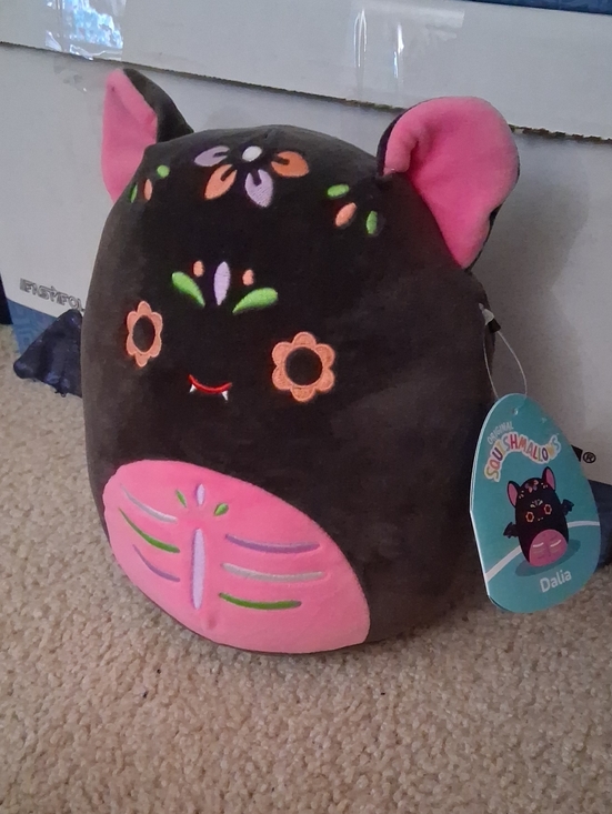 Squishmallows Other - Squishmallows Dalia Plush  Dia De Los Muertos Bat, Black Rainbow,  New With Tags